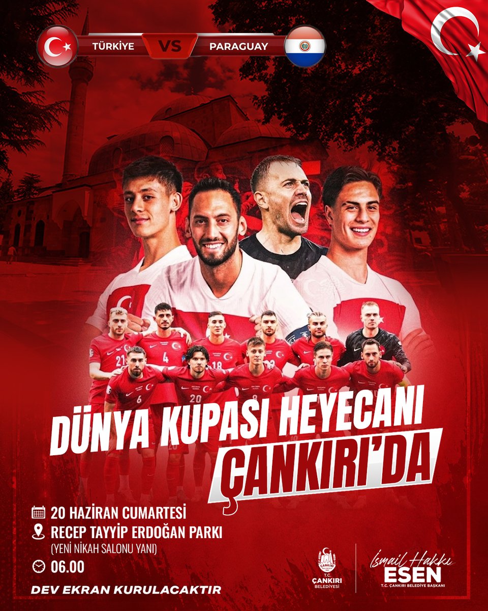 Çankırı’da Dünya Kupası Heyecanı: Dev Ekranda Paraguay Maçı Keyfi!